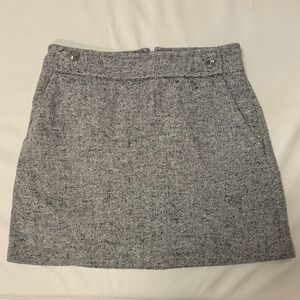 Tory Burch Gray Tweed Mini Skirt